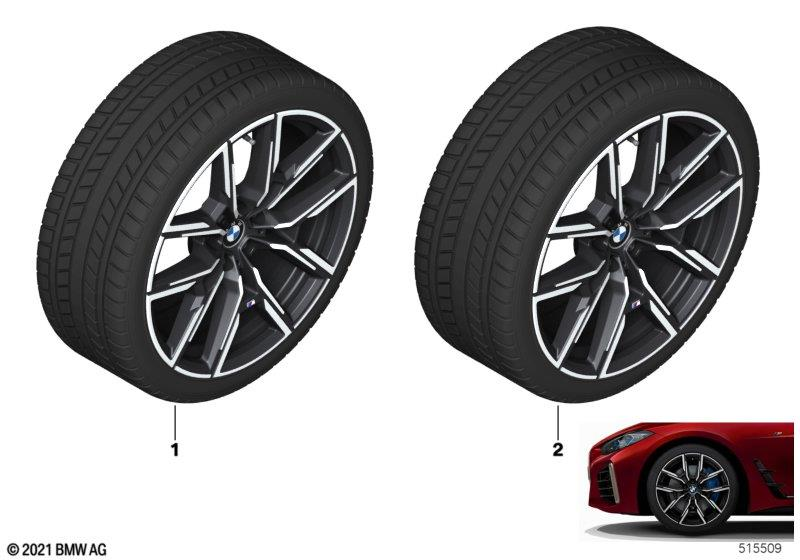 Genuine RDC Wheel Rim Tyre Set Winter Jet Black 255/40R19 100V 36115A4D505 view 2