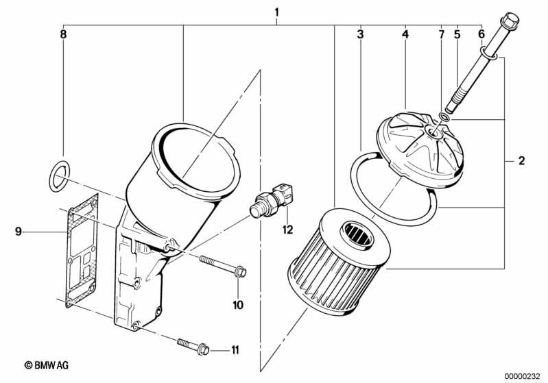 Genuine Set Oil Filter Element view 3