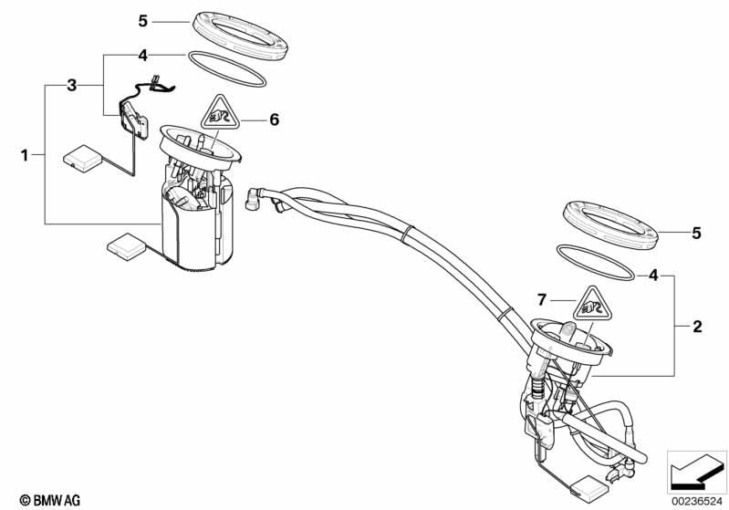 Genuine Fuel Filter+Regulator Repair Kit 16 11 7 190 947 view 3
