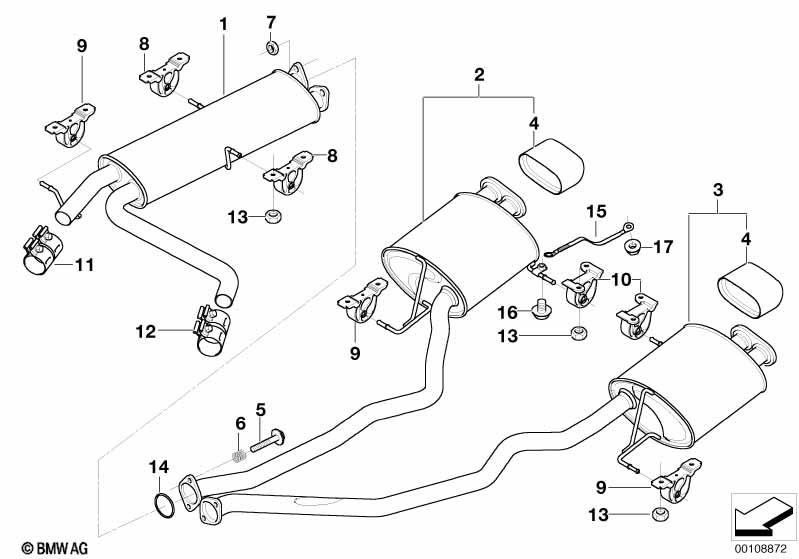 Genuine Exhaust Tailpipe Tip Trim view 3
