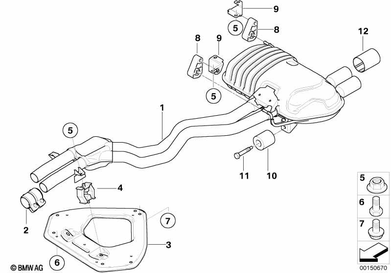 Genuine Exhaust Tailpipe Tip Trim Chrome 18 30 7 551 507 view 3