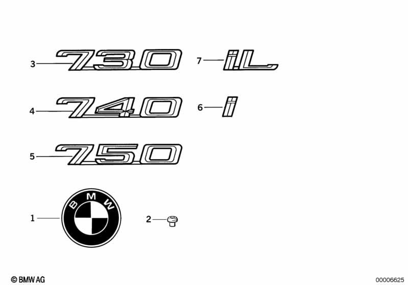 Genuine "740" Self-Adhesive Sticker Badge Emblem 51 14 8 139 836 view 3