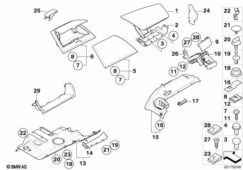 Genuine Dashboard Panel Storage Tray Black 51 16 3 417 438 view 3