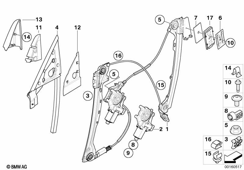 Genuine Interior Corner Moulding Right O/S Side 51 33 7 184 198 view 3