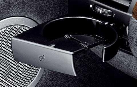 Genuine Face Plate Cover for Cup Holder Left Black 51 45 7 056 651 view 3