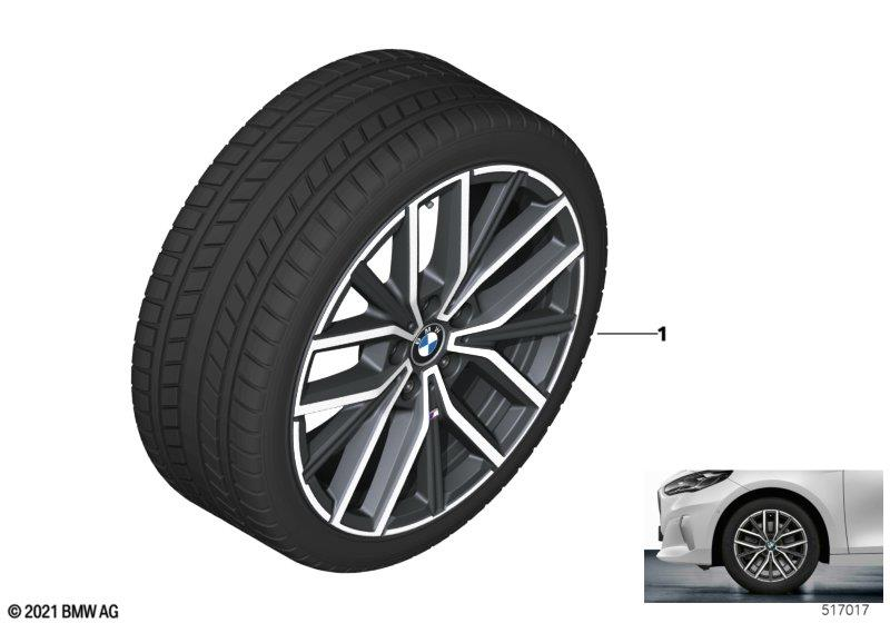 Genuine M Performance 2 Spoke Rim Tyre Set Wheel x2 Winter 18" 36115A65F35 view 2