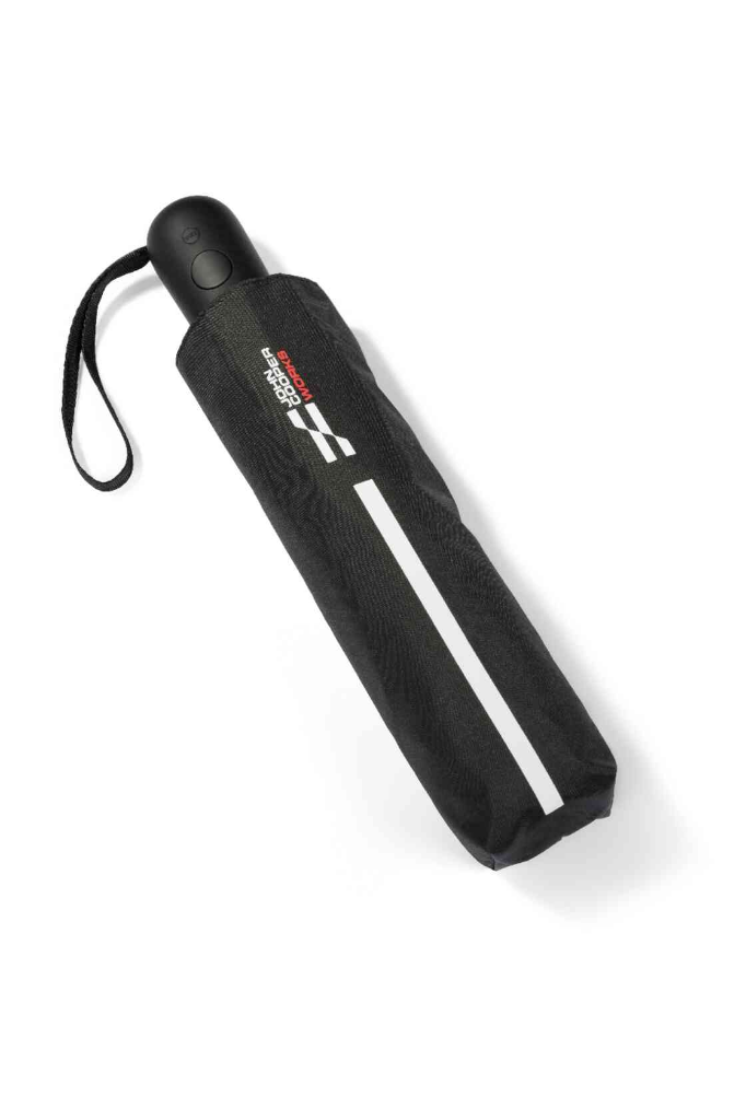 Genuine JCW Logo Foldable Umbrella Black Push Button Windproof 80235B54F37 view 2