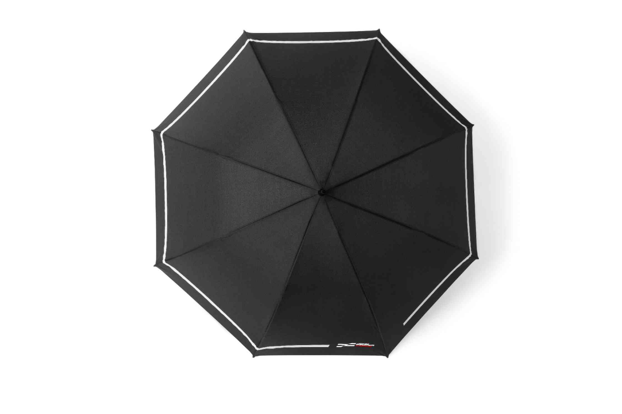 Genuine JCW Logo Walking Stick Umbrella Black Push Button 80235B54F38 view 2