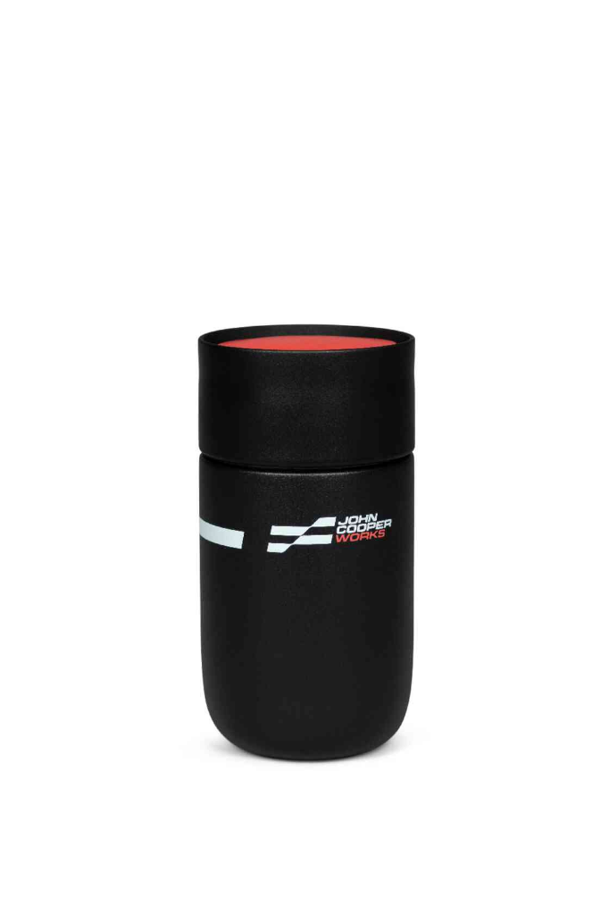 Genuine JCW Logo Travel Mug Black 300ml 0.3L Double Walled 80285B54F35 view 2
