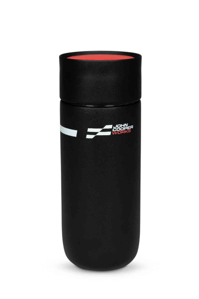 Genuine JCW Logo Travel Mug Black 500ml 0.5L Double Walled 80285B54F36 view 2