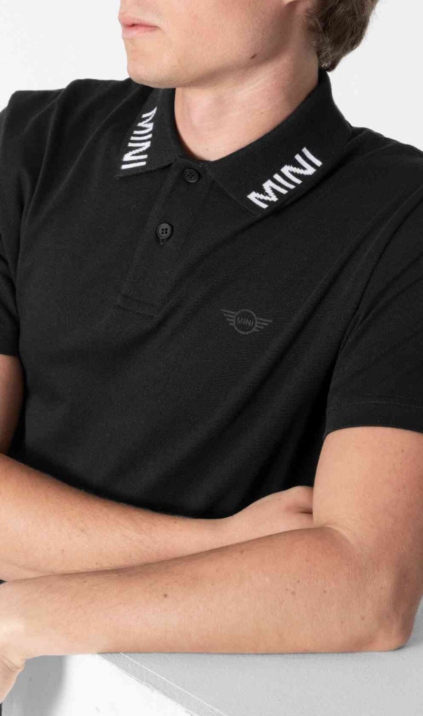 Genuine Wordmark Mens Polo Shirt Black Tee Top Short Sleeve Classic Fit view 2