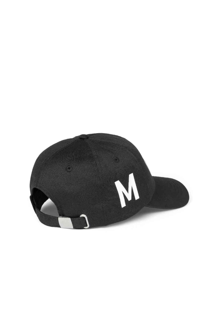 Genuine Wordmark Baseball Cap Black Hat  Panel Fabric Adjuster view 2