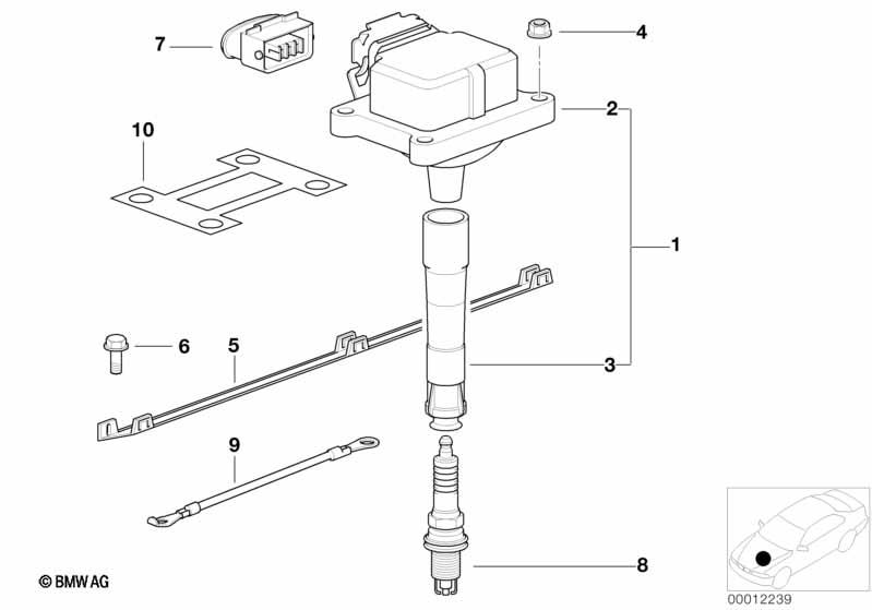 Genuine Spark Plug Socket 12 13 1 730 521 view 3