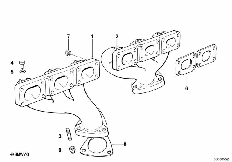 Genuine Exhaust Manifold Gasket 18 30 1 716 888 view 3