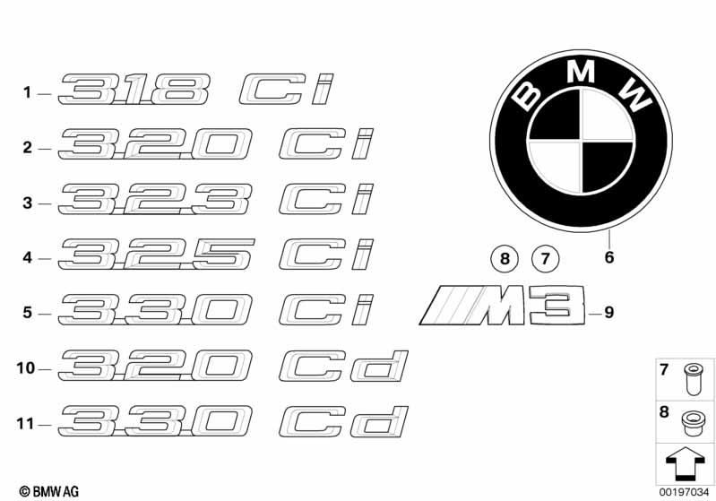 Genuine "320Ci" Self-Adhesive Sticker Badge Emblem 51 14 7 004 686 view 3