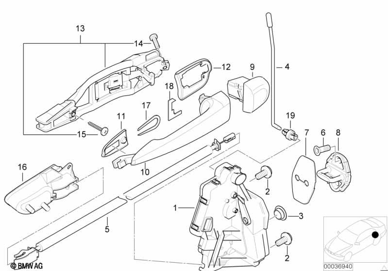 Genuine Left Door Exterior Handle Cover Chrome 51 21 8 229 627 view 3