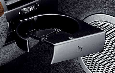Genuine Face Plate Cover for Cup Holder Right Black 51 45 7 056 652 view 3