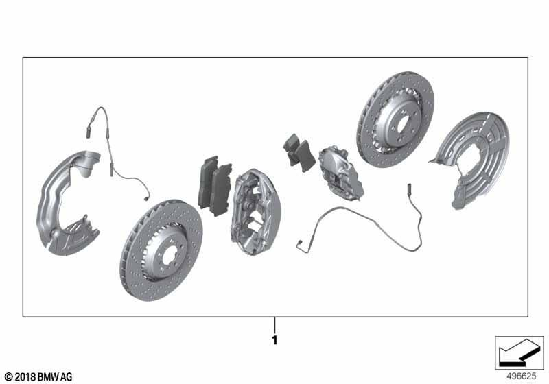 Genuine M Sport Brake System Retrofit Kit Red 19" Fits F87 34112462268 view 2