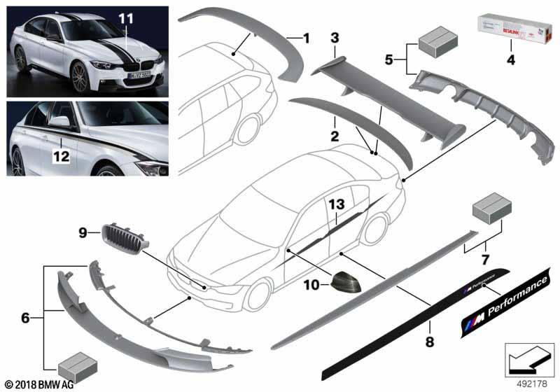Genuine M Performance Front Right Kidney Grille Black 51 71 2 240 778 view 3