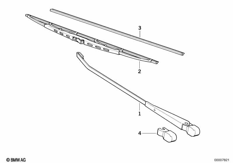 Genuine Front Windshield Wiper Blades Set 61 61 9 069 196 view 3