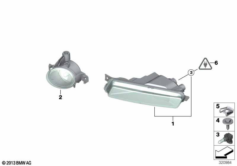 Genuine H11 55W Fog Light Bulb 63 21 7 160 784 view 3