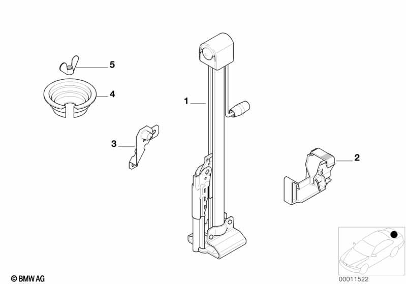 Genuine Car Lifting Jack 71 12 1 093 281 view 3