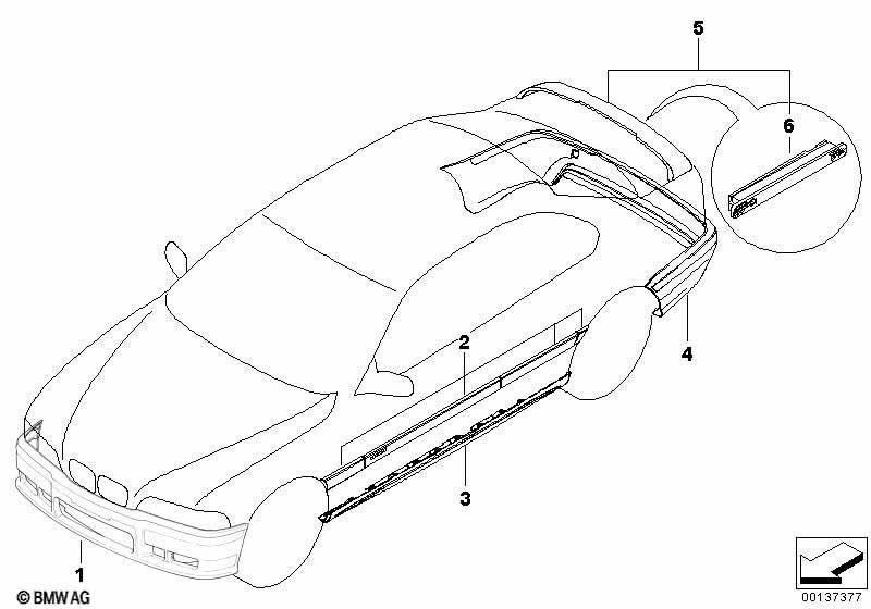 Genuine Side Door M Moulding Trim Retrofit Kit 82 11 9 403 140 view 3