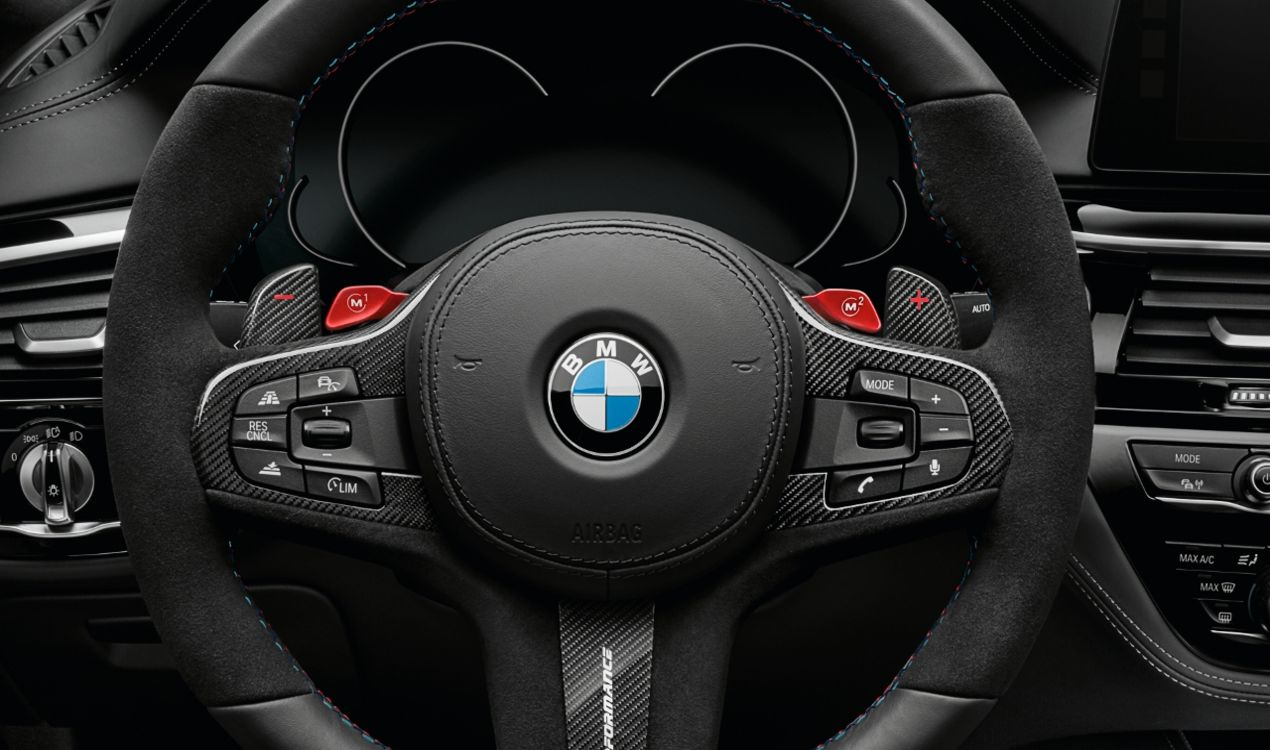 Genuine M Performance Enhanced Kit Steering Wheel Cover Paddles F91INT2 view 3
