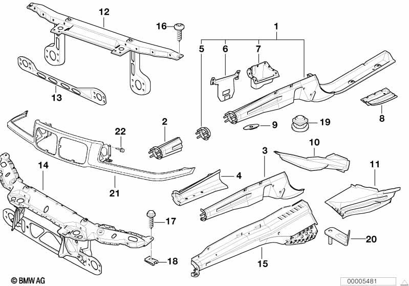 Genuine Front Sway Bar Mount Stabiliser Support Left N/S 41 11 8 151 121 view 3