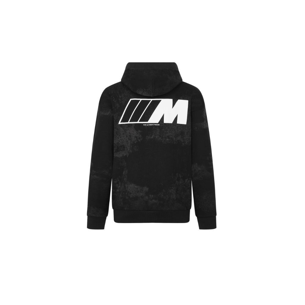 Genuine M Mens Hoodie Hooded Sweatshirt Top Black Cotton Oversized Fit view 2