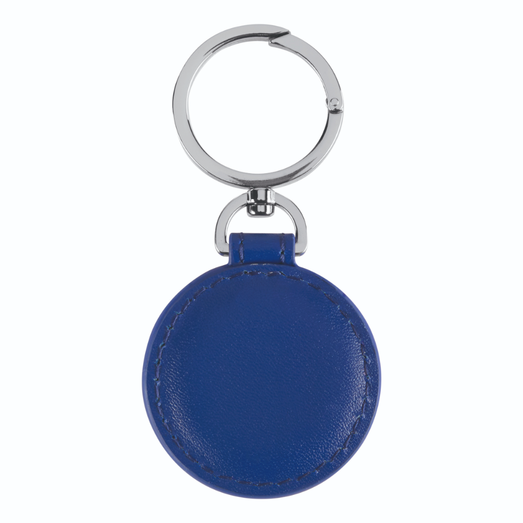 Genuine Keyring Blue Leather Logo Car Key Ring Accessory 80275B319B5 view 2