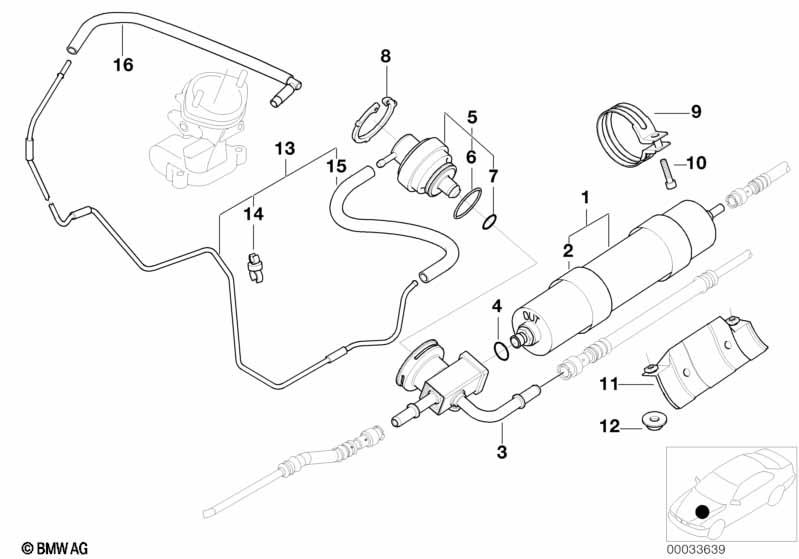 Genuine Fuel Filter 13 32 1 407 299 view 3