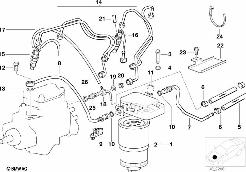 Genuine Fuel Filter Cartridge Element view 3
