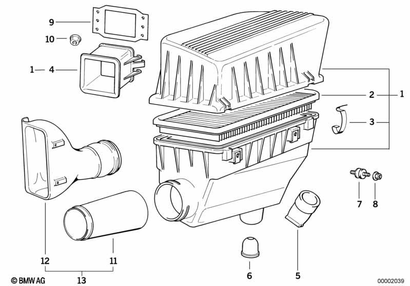 Genuine Air Filter Element 13 72 1 247 404 view 3