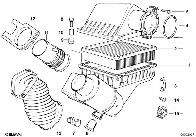 Genuine Air Filter Element 13 72 1 736 675 view 3