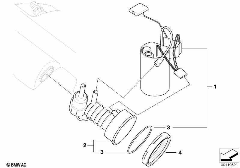 Genuine Fuel Filter+Regulator Repair Kit 16 11 7 168 284 view 3