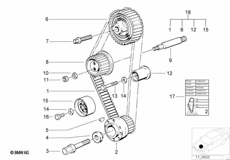 Genuine Timing Toothed Belt Service Kit view 3