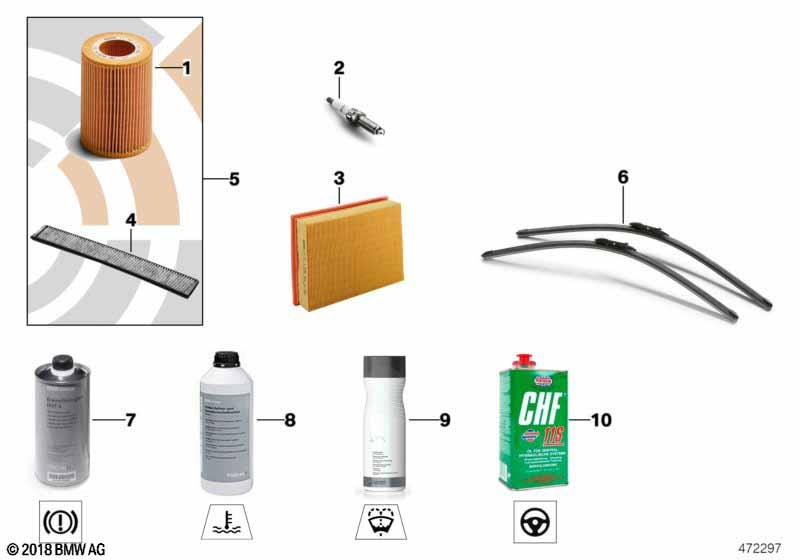 Genuine Oil Filter Element 11 42 7 583 220 view 3
