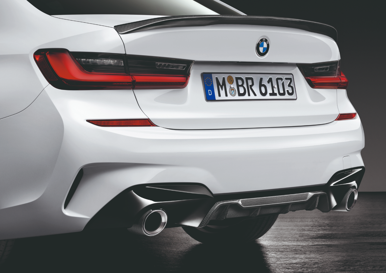 Genuine M Performance Rear Diffuser Spoiler Carbon 51 19 2 455 819 view 3