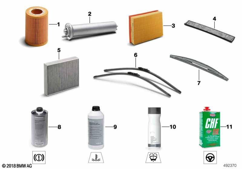 Genuine Recirculated Air Cabin Pollen Filter Microfilter Set 64 11 9 237 159 view 3