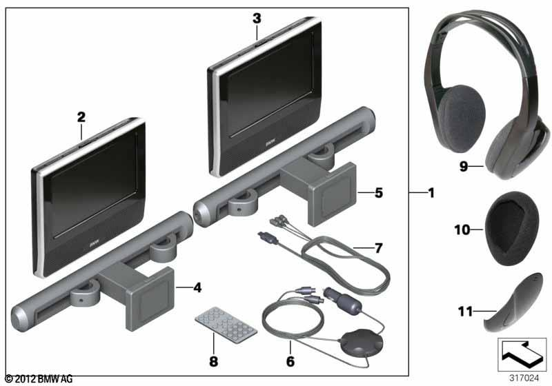 Genuine DVD Tablet System Charger Cable Lead 65 12 2 166 593 view 3