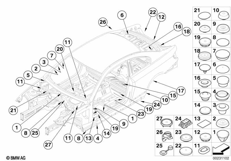 Genuine Support Lifitng Platform Protector Plug 51 71 7 164 761 view 3