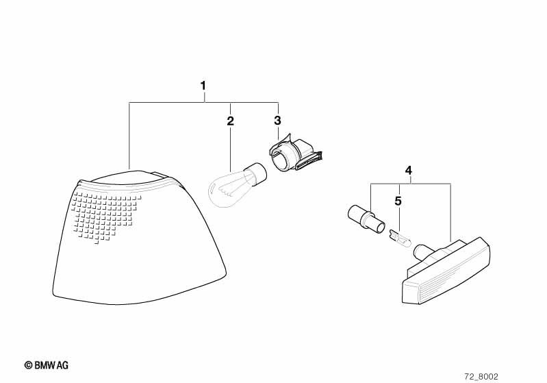 Genuine Front Turn Indicator Bulb Socket 63 13 1 384 032 view 3