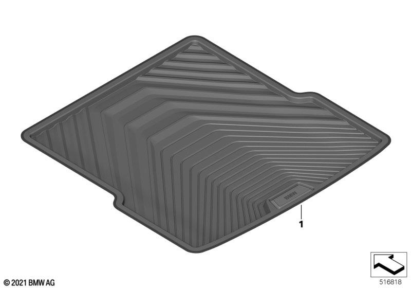 Genuine Moulded Luggage Compartment Mat Boot Mat Fits G28 G26 51475A8D4D0