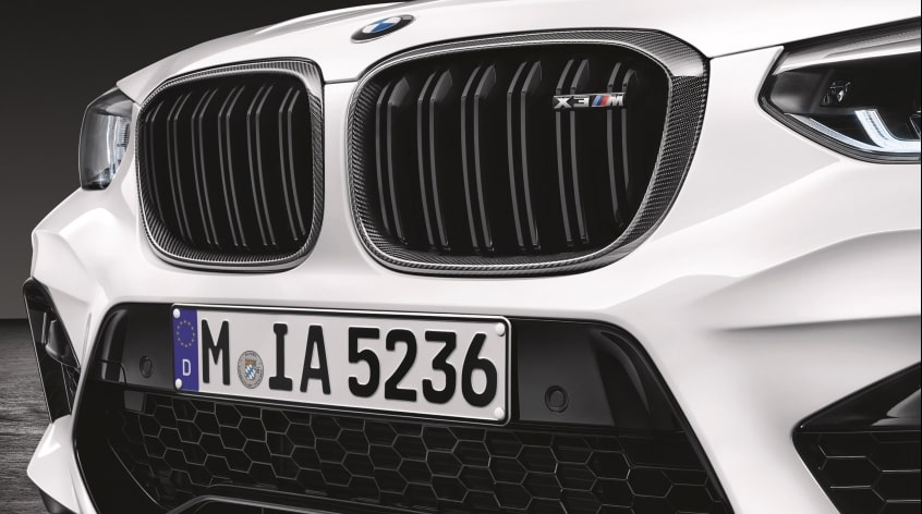 Genuine M Performance Front Left Ornamental Grille Carbon 51712462817