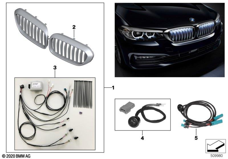 Genuine Radiator Grille Iconic Glow Luxury Fits G30 G31 63172466430