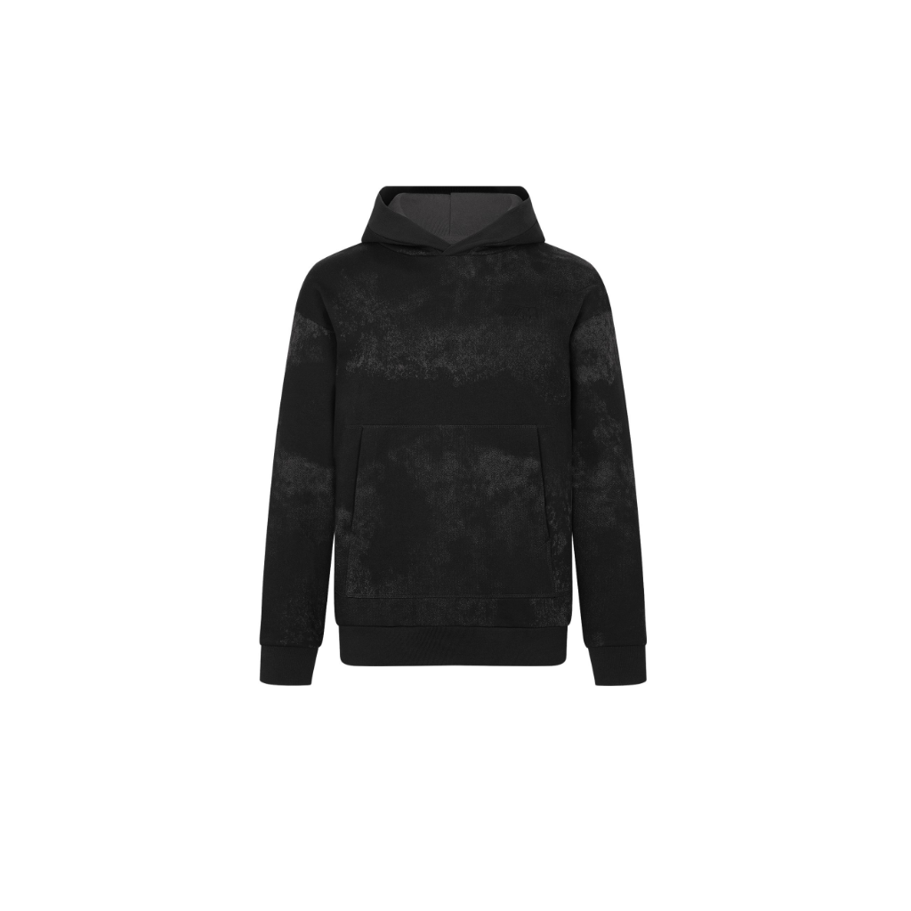 Genuine M Mens Hoodie Hooded Sweatshirt Top Black Cotton Oversized Fit