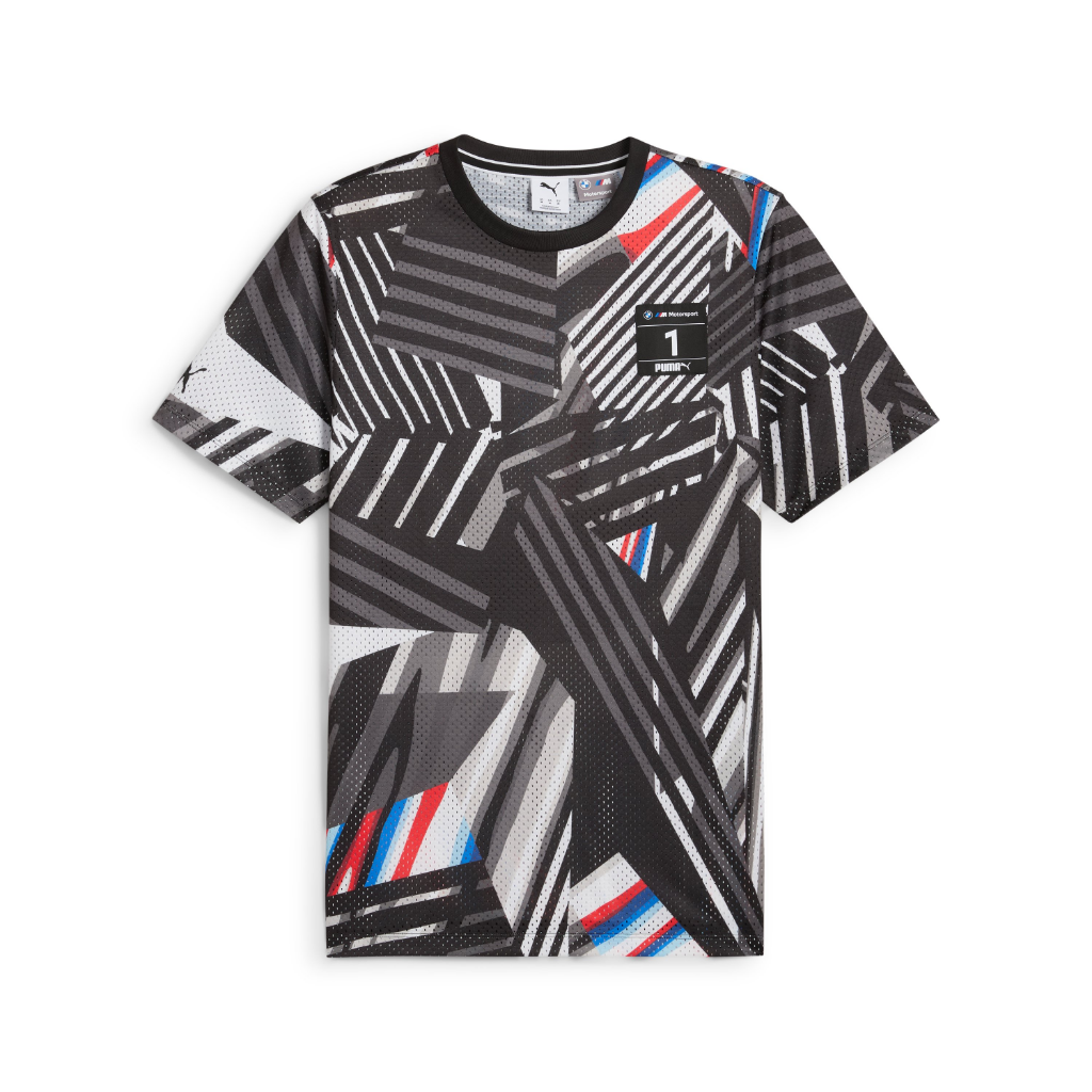 Genuine M Motorsport AOP Mens T Shirt Black Tee Top Short Sleeve Relaxed Fit