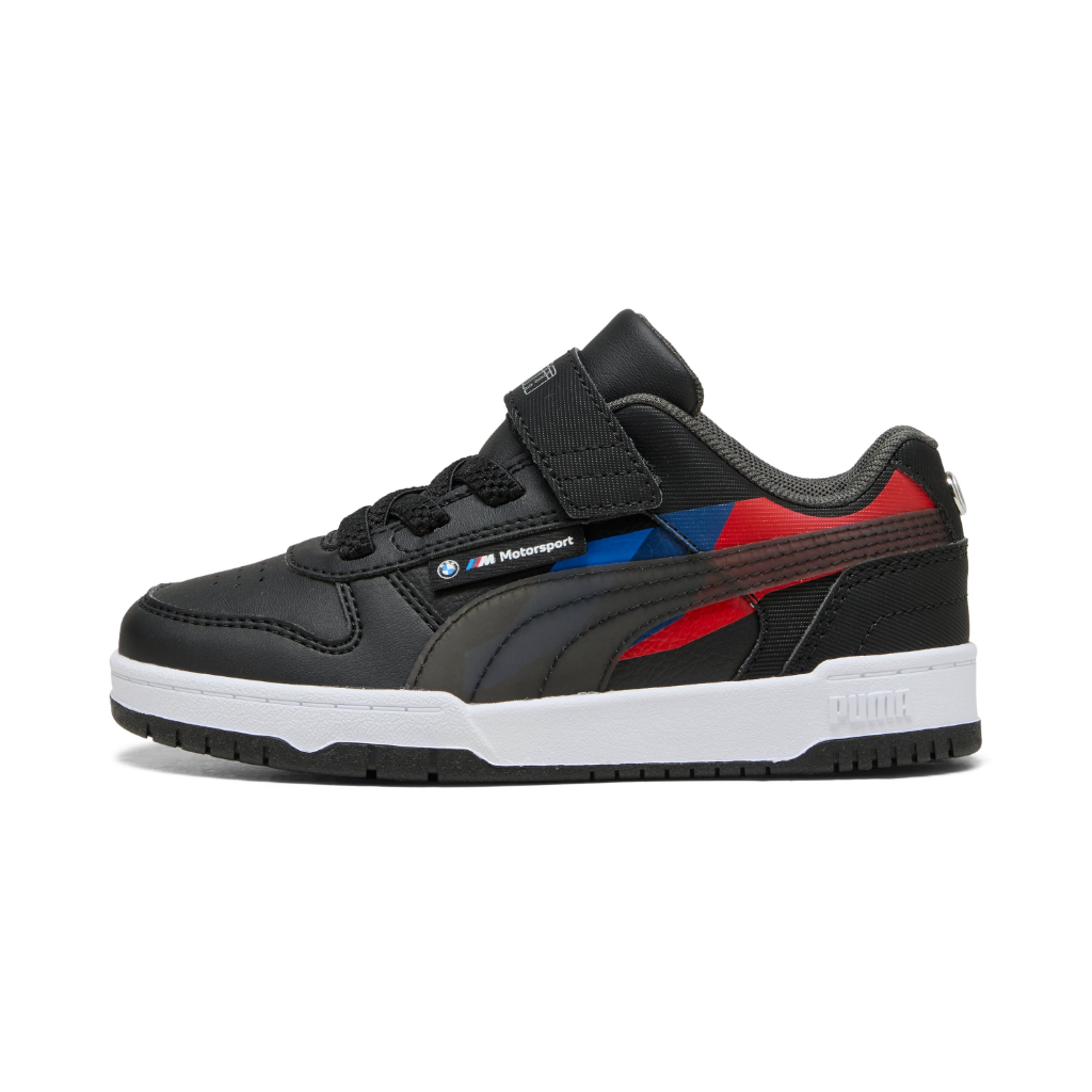Genuine M Motorsport Childrens Kids Trainers Grey Blue Shoes Sneakers