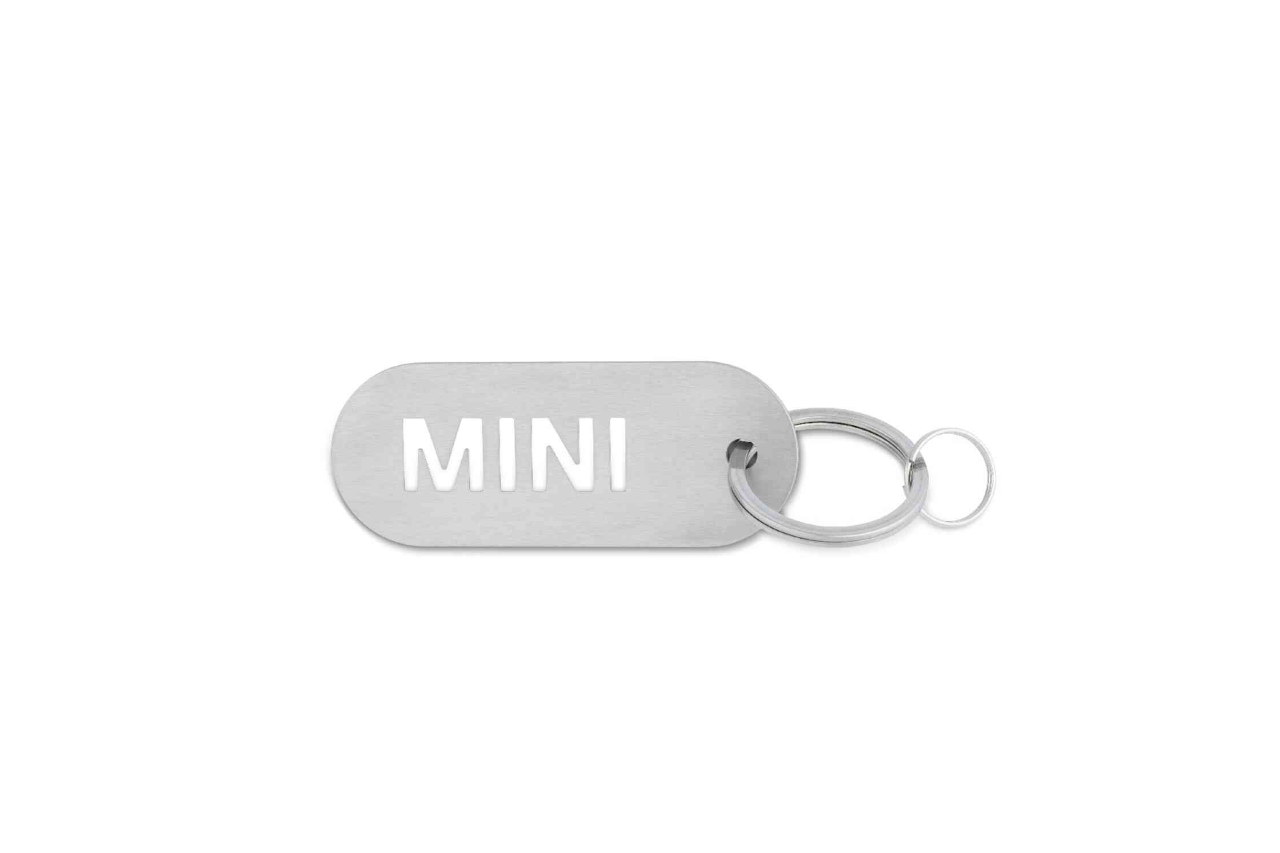 Genuine Wordmark Keyring Silver Stainless Steel Brushed 80275B54F33